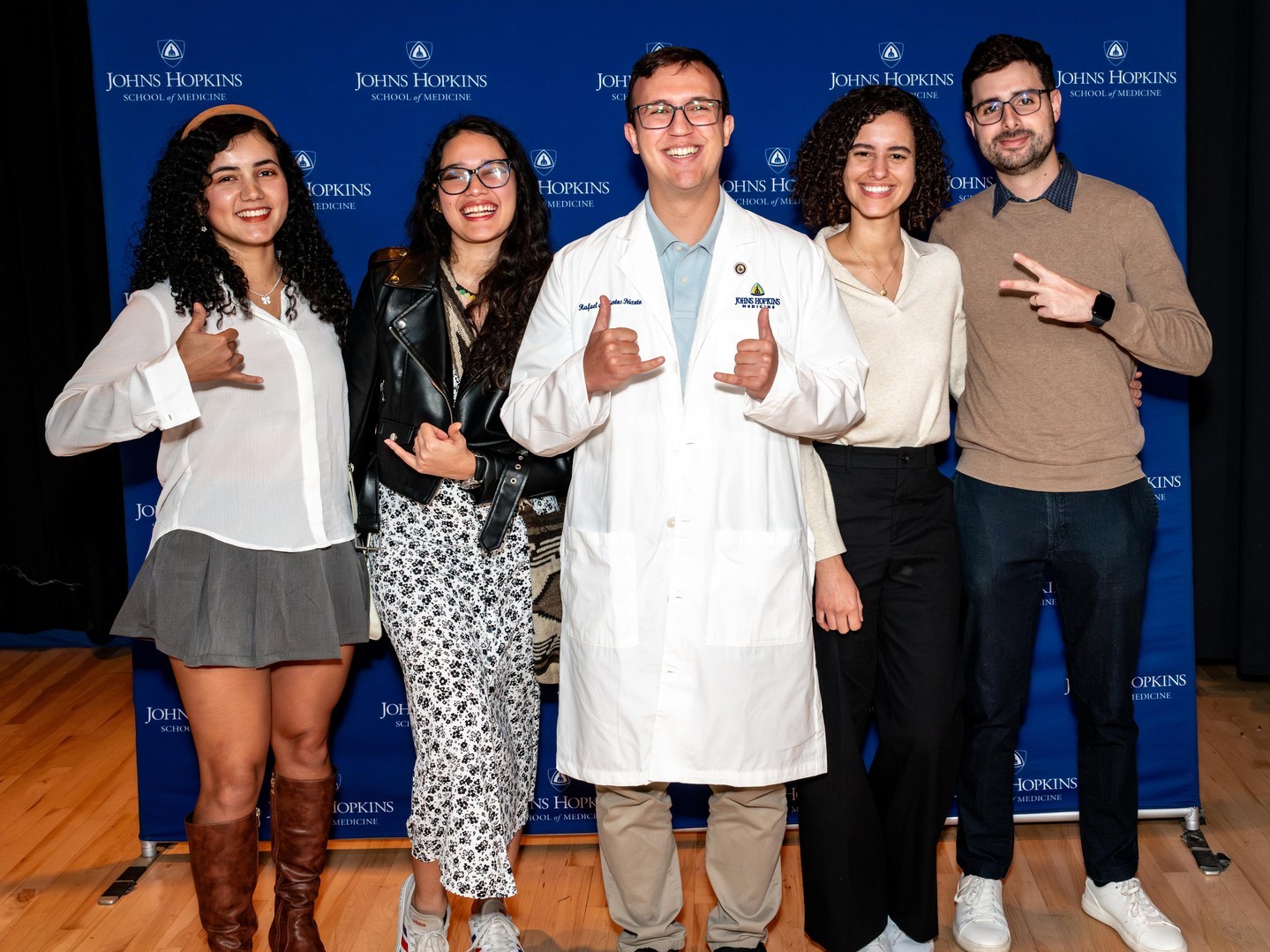 Rafael at the Graduate Coating Ceremony, which honors Ph.D. candidates who have passed their qualifying exams, transitioning from a Ph.D. student to a Ph.D. candidate